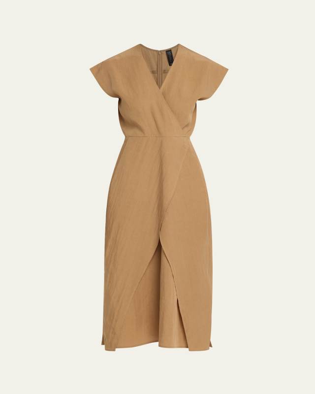 Mido Overlapped Panel Dress
